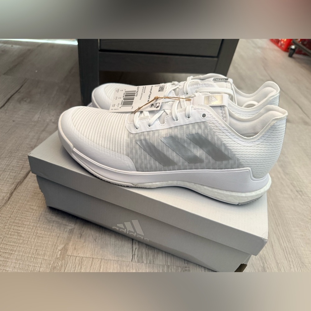 New Adidas Women's Crazyflight Indoor Volleyball Shoes size 10 1/2 W Cloud - Picture 6 of 12